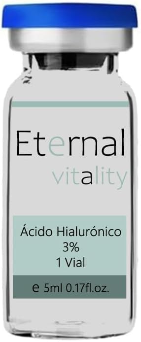 Vial Ácido Hialurónico 3%, Solución estéril con alta concentración de ácido hialurónico 1 Vial x 5ml