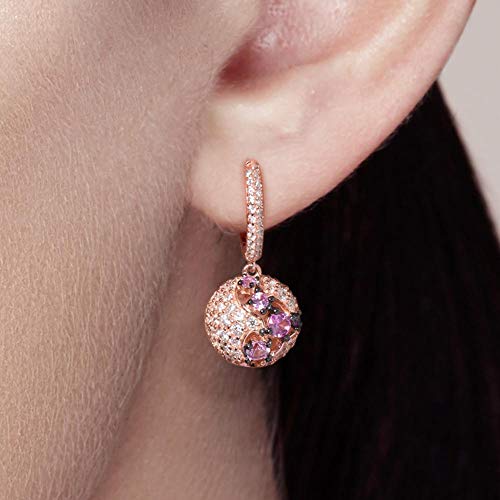 Boucles d'oreilles saphir rose légères pour lobes sensibles et élégants