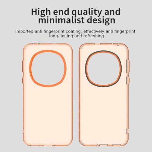 Image of for Honor Magic7 Pro 5G Case PC+TPU+PET Matte Anti-Drop Phone Back Cover - Orange