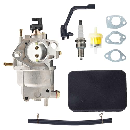 AOUHOBO 0J58620157 Carburetor for Generac GP5000 GP5500 GP6500 GP6500E GP7500E 5KW 5.5KW 6.5KW 389cc 8125W 188F 190F Portable Generator 0G8442A111 Carb, with Air Filter Tune Up Kit
