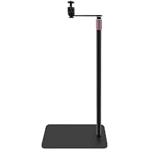 Adjustable Height Projector Stand, 360  Swivel Home Theatre Mount with Heavy Duty Base, Carbon Steel Construction, Black for Office Classroom Home Cinema