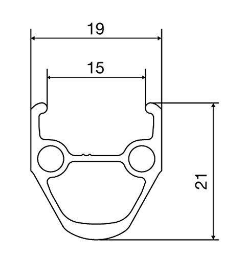 Mavic, CXP Elite, Rim, 700c, ISO 622, 32H, Double Wall, Pinned, Presta, Black