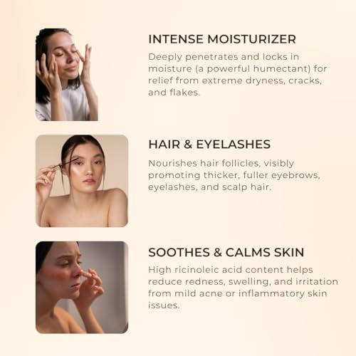 Image of Cold Pressed Castor Oil (Arandi) For Skin, Nail Eyebrows & Hair Growth - 200ml