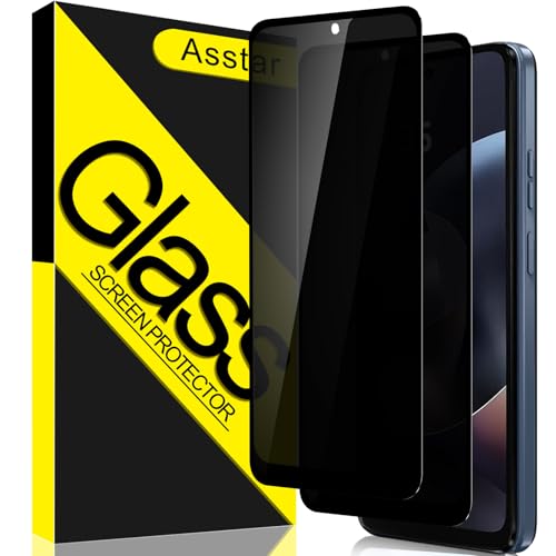 Asstar [2-Pack Privacy Screen Protector for Motorola Moto G 5G 2026 / Moto G Play 2026 / Moto G Power 2026 9H Hardness Tempered Glass Anti Spy Anti-Scratch Case-friendly Bubble-Free