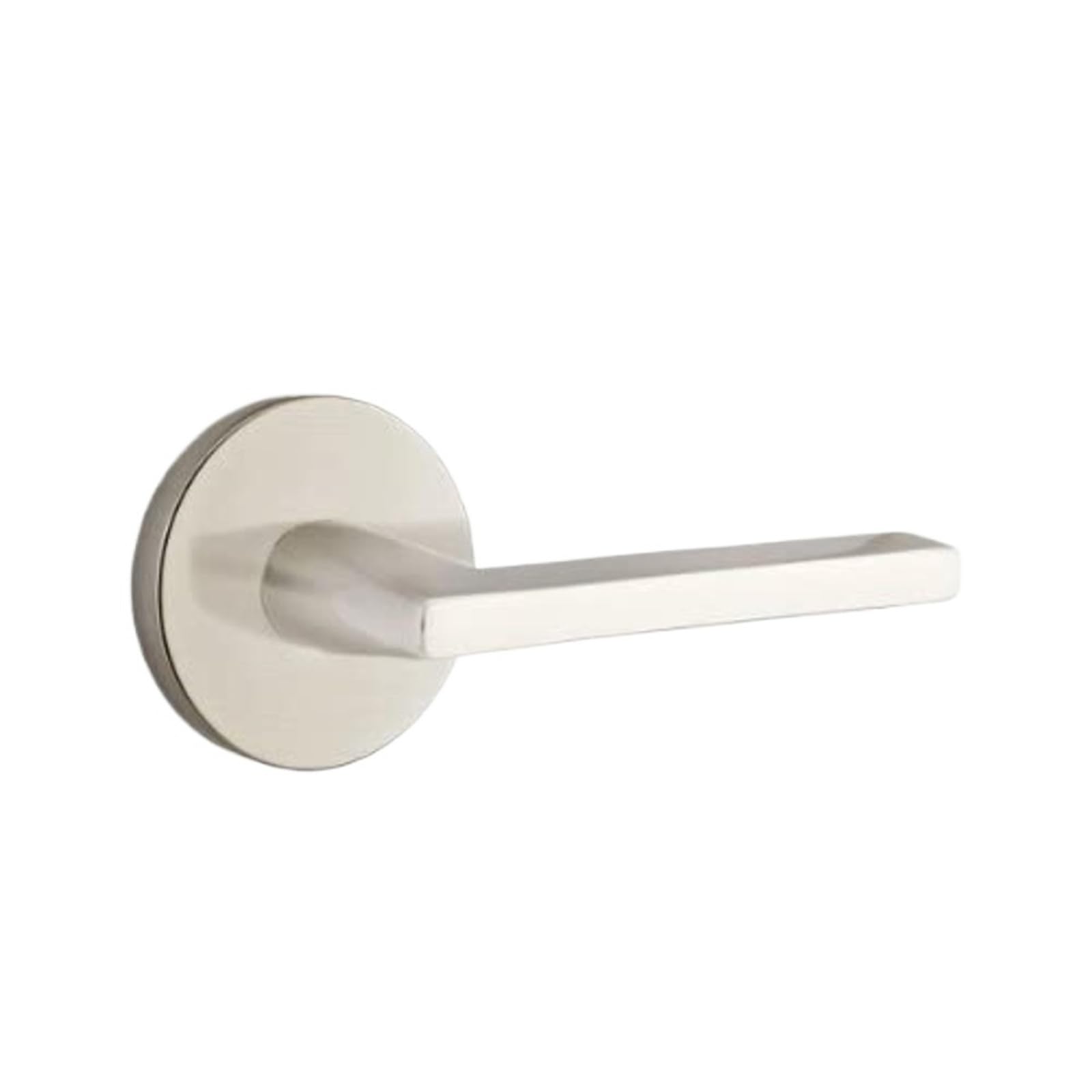 Passage Set Disk Rosette Lever Satin Nickel RH for Interior Door Applications with Sleek Finish Durable