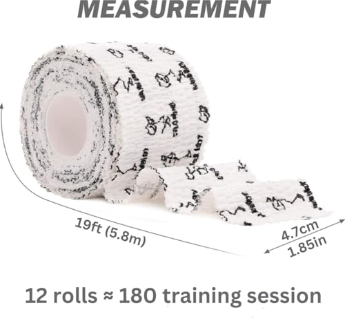Image of WARM BODY COLD MIND 1.85 inch Weightlifting Thumb Tape - Hook Grip Tape for Powerlifting, Cross Training, Gym Tape, Workout, Weight Lifting Tape, Athletic Finger Wrap (Mix 12 Rolls)