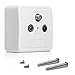 Produktbild kwmobile 3-Fach Antennensteckdose SAT TV Radio - Antennendose Stichdose Enddose DC-Durchgang - 3-Loch Steckdose Stecker für Antenne Kabel Fernseher