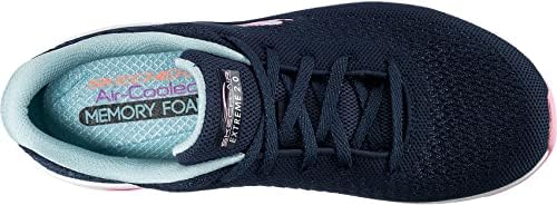 Skechers Sport Women's Women's Extreme 2.0 Classic Sneaker, NVLB=Navy Light Blue, 5.5 | Image 5
