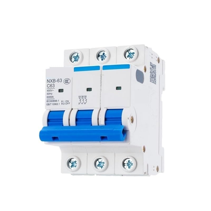 Disyuntor miniatura NXB-63 3P para carril DIN con indicador de estado doméstico