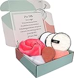  Coffret Cadeau Femme Soin Beauté Spa avec Message Personnalisé pour Offrir, Set de Démaquillage 7 produits Original et Utile, Idee Box Cadeau Bien Etre Anniversaire, Noel, Fete des Meres