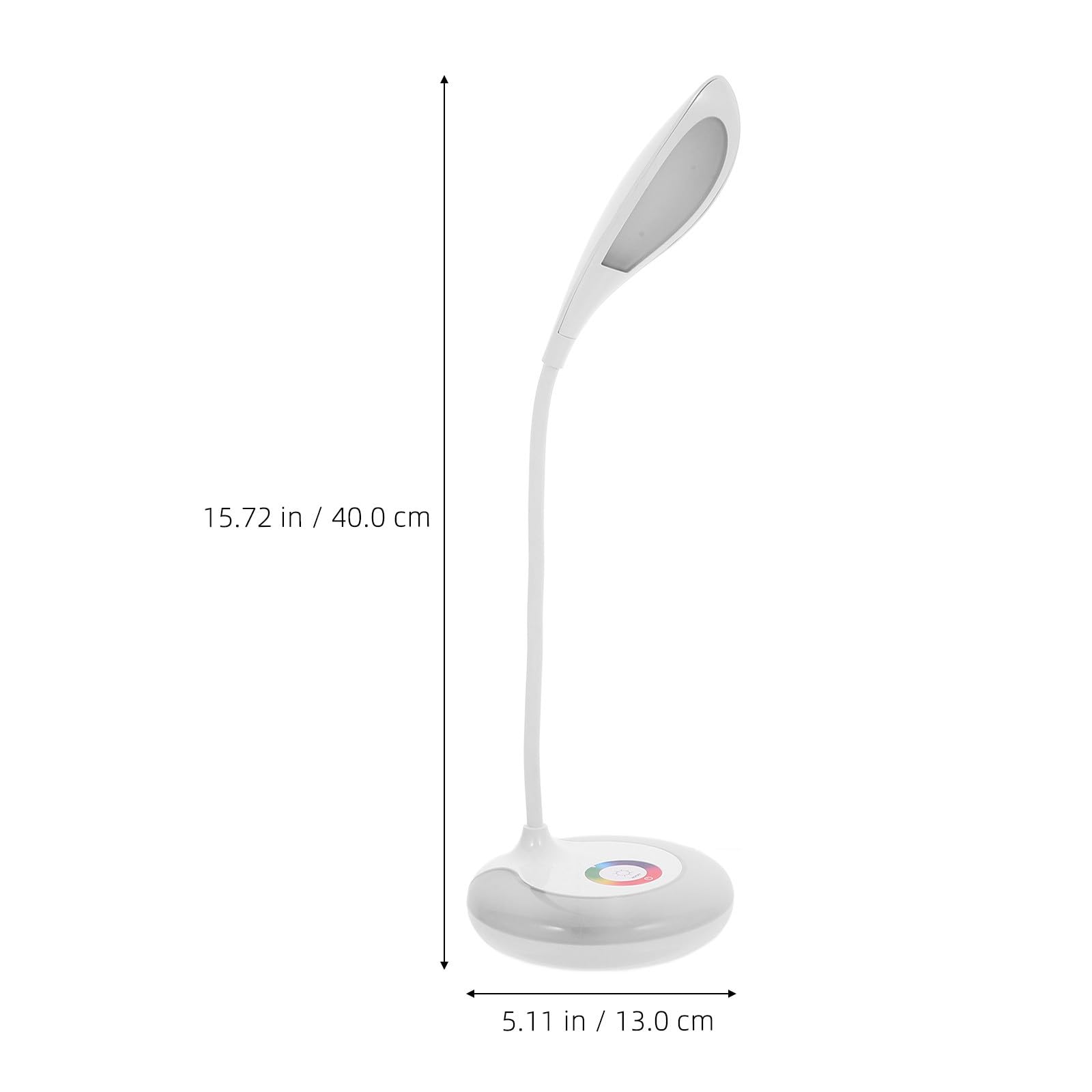 DOITOOL Lampada da Scrivania Bianca con Controllo Touch e Porta USB | Regolazione Dimmerabile, Luce Rgb, Batteria 1200mah, Corpo in Abs e PC