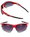 Mass Vision 2 Pair of The Athlete Precision Sport Wrap Bifocal Unisex Reading Sunglasses (Red, 2.0)