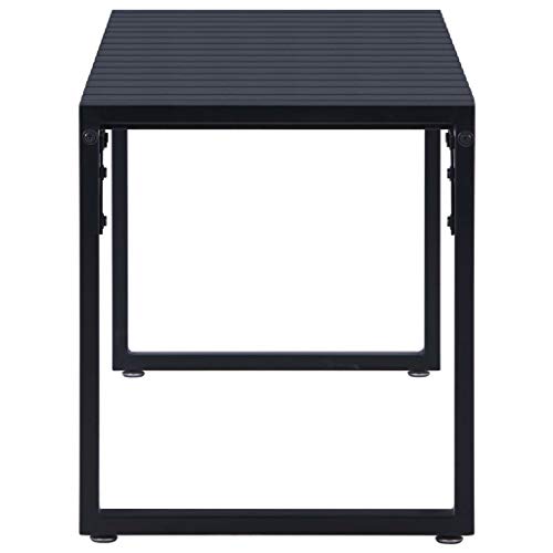 Banco de jardín de 120,5 cm con estructura de hierro estable 4