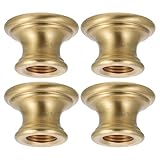 Mobestech 4 Stück Messing Lampenfassungsverbinder M10 Gewindekupplung für Tisch und Wandlampen Massive Leuchtenkupplung aus Messing für Lampenreparatur und Lampenhalsanschluss