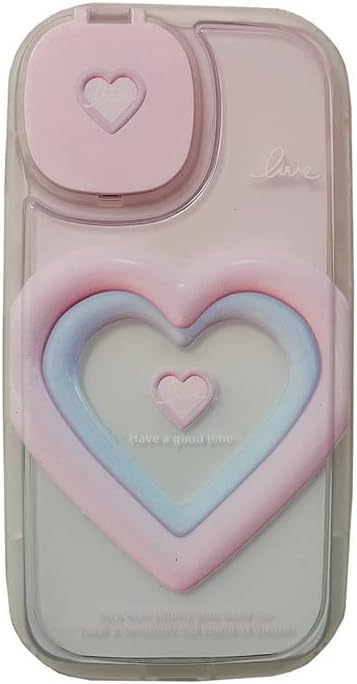 Funda estética para teléfono con espejo, funda Y2K Anime para mujer, compatible con iPhone 14 Pro Max (rosa, iPhone13pro)