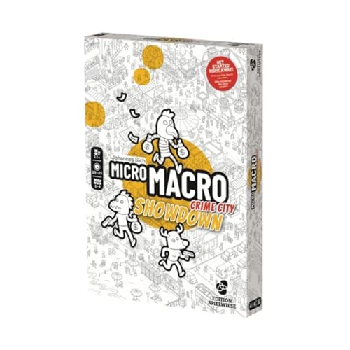MicroMacro: Crime City Showdown | Murder Mystery and Detective Game | 16 Search and Find Detective Cases | Cooperative Board Games for Teens and Adults | Ages 12+ | 1-4 Players | 15-45 min