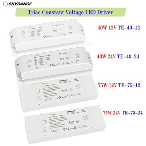 Driver LED Triac dimming 75W 24V constant voltage pour ruban LED unique - 2