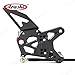 Arashi Version 2.0 Adjustable Rearsets for Kawasaki Ninja ZX6R ZX636 2009-2014, Black