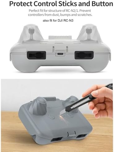 Sunhood & Rocker Protector for DJI RC-N3 N2 N1 Control Sunshade for DJI Lito X1 Mini 5 Pro Neo 2/1 Air 3S Air 3 Mini 4 3 Pro Mavic 3 Mini2SE Mini4K Drone No Display Screen Remote Controller — 사진 6