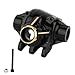 ZXYRC Brass Black Coating Rear Axle Center Housing for 1/10 RC Crawler Axial SCX10 PRO Metal CNC Upgrade Parts AXI232072