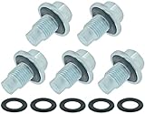 5 PCS M14x1.5 Oil Drain Plug Pilot Point Fit for Ford F250 F350 F450 F550,...
