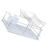 Égouttoir de cuisine – sa conception avec système d'évacuation de l'eau est très pratique au quotidien et permet de sécher la vaisselle et les ustensiles