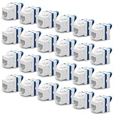 ✔ FORMAT COURT 30 mm : Profondeur réduite pour une installation facile dans les prises murales étroites ou coffrets compacts. Conduit de câble à 180°