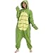 AIYOUYIYA Adult Turtle Onesie Costume – Funny Sea Creature Halloween Cosplay One-Piece Pajamas for Women and Men