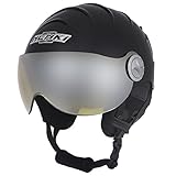 NENKI Ski Helmet with Visor Snow Sport Skiing Snowboard Helmets for Men Women & Youth Anti Fog Visor NK-2012