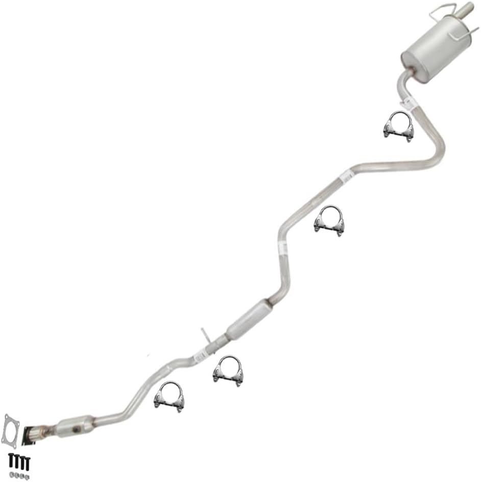 Exhaust Resonator Pipe Compatible for 2009-2020 Dodge Journey 2.4L | Stainless Steel | Northeastern Exhaust | Free Clamps Included | Automotive Replacement Part