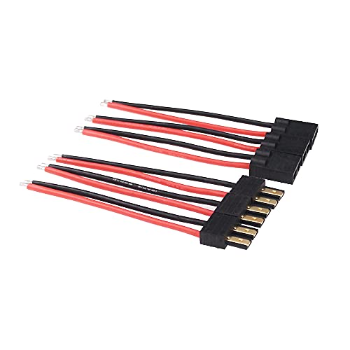 Câbles compatibles connecteurs TRX mâle femelle fil silicone 16 AWG pour batterie RC