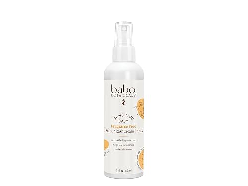 Babo Botanicals Sensitive Baby Fragrance-Free Diaper Rash Cream Spray 3 fl. oz.