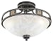 Produktbild Trio Leuchten LED Deckenleuchte Quinta 608100324, Metall rostfarbig, Glas champagnerfarbig, exkl. 3x E27