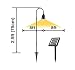 AMSU GL1 Solar Garden Path Light, 2.5-Feet Height, Covering 16-Feet Diameter Area, Black