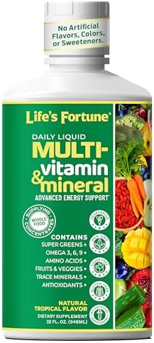 Life's Fortune Liquid Multivitamin for Adults Men & Women, Teens ...