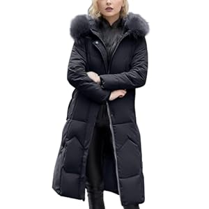 Cocila Femmes Hiver Coton VêTements Couleur Unie Longueur Veste Ample à Capuche Coupe Vent Confortable Chaud Vers Le Bas Dames Doudoune (Black L) Blouson Mi Saison Chic MatelasséE