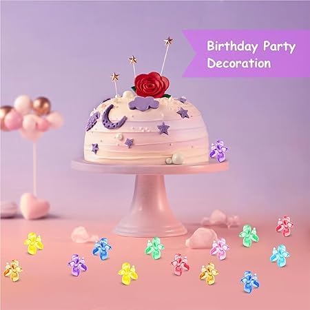 115 Pcs Mini Resin Balloon Dog Figurine to Hide Small Acrylic Bulk Balloon Animal Toys Crafts 10 Colors Mixed with Holes for Party Favors Statue Decor Charm Keychain - Image 5