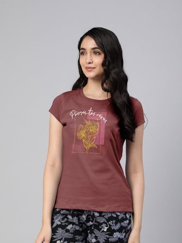 Image of Lyra Women's Cotton Regular Fit T-Shirt
