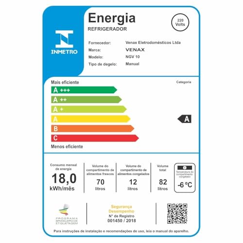 FRIGOBAR NGV 10 AMARELO 220 V