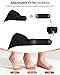 Foot Renew Massager for Neuropathy, 3-in-1 Cordless & Portable Foot and Ankle Massager for Heel, Arch & Ankle Relief, 3-Level Vibration & Heat, Ideal Gift, Includes Extension Strap (Black)