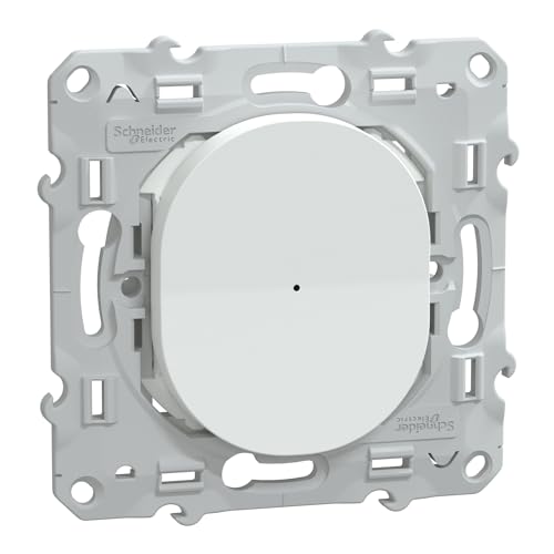 Schneider Electric - Wiser Ovalis - bouton poussoir - 10A - zigbee - Blanc - S320530W