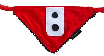 Kitty and The Woof Gang Red Disco Lycra with a Black Strip with a Soft and Warm White Lining | Super Soft White Faux Fur Collar Premium Winter wear for You Loved Dog or Cat - XXS