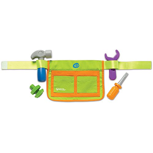 Learning Resources New Sprouts Tool Belt, Kids Construction Set, Outdoor Toys, 5 Pieces, Ages 2+ #TOP1