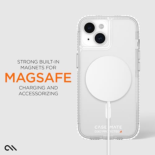 Case-Mate Tough Clear iPhone 15 Plus Case [16ft D3O Drop Protection] [Compatible with Magsafe] Slim Phone Case for iPhone 15 Plus 6.7", Shockproof Materials, Anti Yellowing, Anti Scratch Technology - image 4