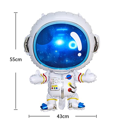 10Pcs Galaxy Astronaut Planet Balloons Kit, Outer Space Cartoon Balloons, Inflatable Rocket Astronaut Earth Spaceship Balloons Space Themed Party Supplies For Home Kids Baby Shower Wedding Party. #TOP5