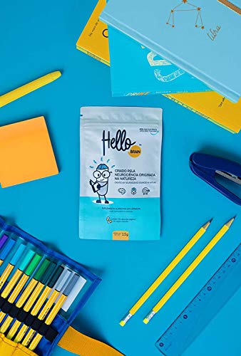 HelloBrain - Combo com 3 Unidades 15g Cada – Suplemento Inovador de Saúde Cerebral