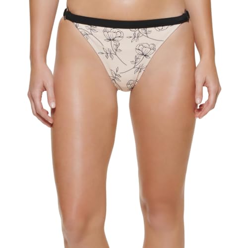 Bas de maillot de bain floral Calvin Klein au design chic chic