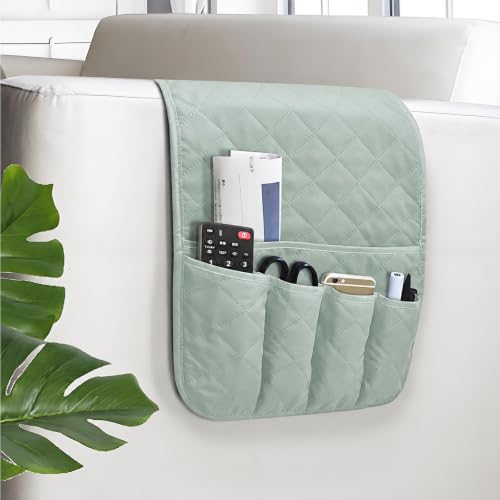 AUVCAS Armchair Caddy for Recliner, Couch Caddy Storage Organizer with 5 Pockets, Non Slip Sofa Arm...
