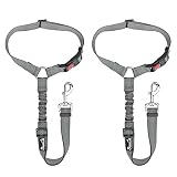 SlowTon Dog Seat Belt for Car, 2 Pack Pet Car Seatbelt Headrest Restraint Adjustable Puppy Safety Se