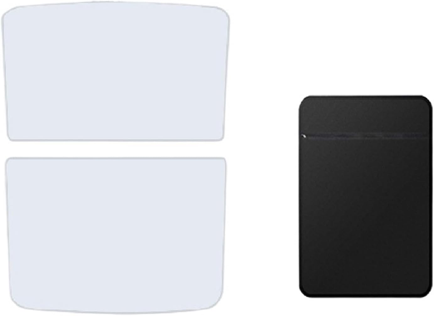 Compatible with Tesla Model Y 2025 Sun Shades Roof Ice Cloth Buckle Heat Insulation Foldable Front Rear Sunroof Shade(My 2025 Gray)